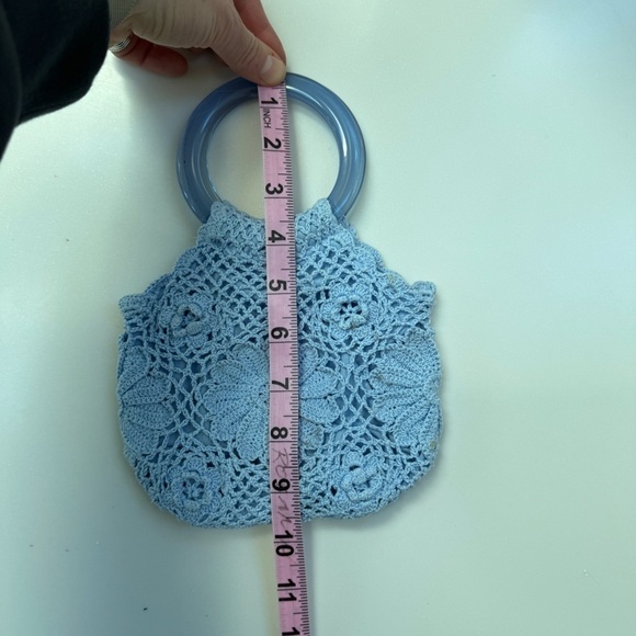 Vintage Gap Blue Crochet Mini Bag - Picture 10 of 10